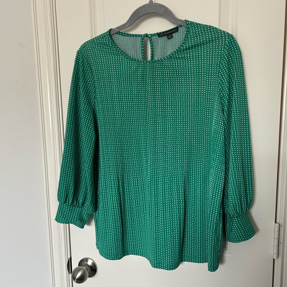 Green Polka Dot Women's Top